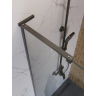 Душевая перегородка BELBAGNO UNO-L-1-TB-60-C-GM 600x2000 мм Оружейная сталь
