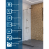 Душевая перегородка BELBAGNO UNO-L-1-TB-70-C-Cr 700x2000 мм хром