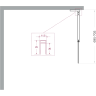 Душевая перегородка BELBAGNO UNO-L-1-TB-70-C-Cr 700x2000 мм хром