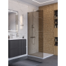 Душевая перегородка BELBAGNO UNO-L-1-TB-90-BR-Cr 900x2000 мм хром