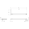 Душевая перегородка BELBAGNO UNO-L-1-TB-90-BR-Cr 900x2000 мм хром