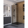 Душевая перегородка BELBAGNO UNO-L-1-TB-90-BR-GM 900x2000 мм Оружейная сталь