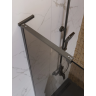 Душевая перегородка BELBAGNO UNO-L-1-TB-90-BR-GM 900x2000 мм Оружейная сталь