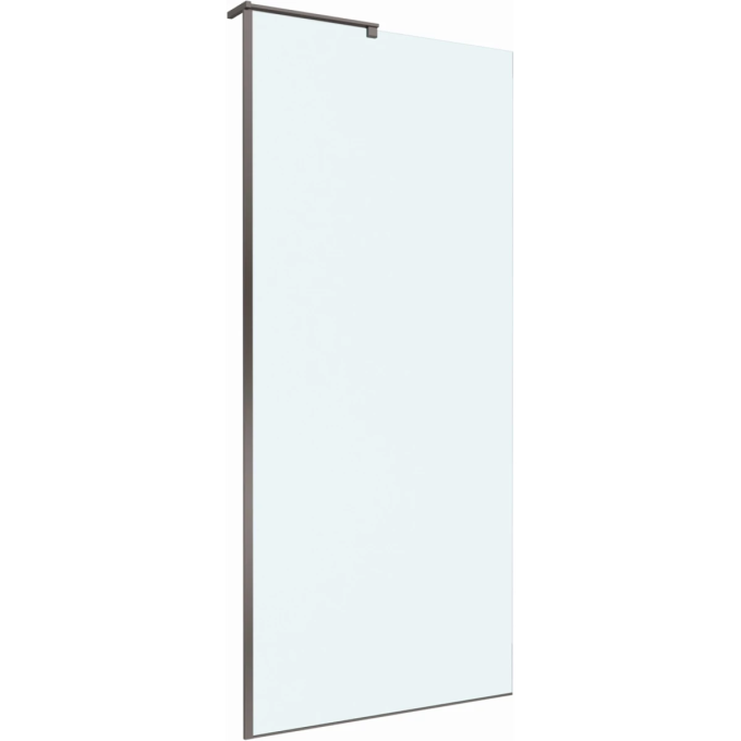 Душевая перегородка BELBAGNO UNO-L-1-TB-90-C-GM 900x2000 мм Оружейная сталь
