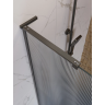 Душевая перегородка BELBAGNO UNO-L-1-TB-90-FL-GM 900x2000 мм Оружейная сталь