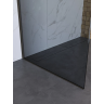 Душевая перегородка BELBAGNO UNO-L-1-TB-90-GR-GM 900x2000 мм Оружейная сталь
