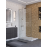 Душевая перегородка BELBAGNO UNO UNO-L-1-TB-100-C-Cr 100 см, профиль хром, стекло прозрачное