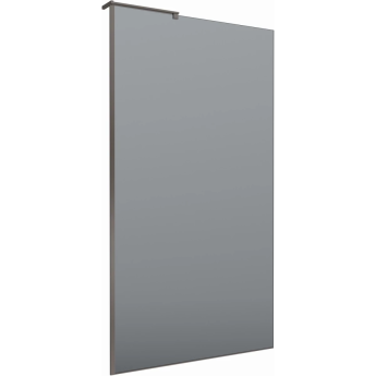 Душевая перегородка BELBAGNO UNO UNO-L-1-TB-100-GR-GM 100 см, профиль оружейная сталь матовый, стекло графитовое
