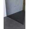 Душевая перегородка BELBAGNO UNO UNO-L-1-TB-80-GR-Cr 80 см, профиль хром, стекло графитовое
