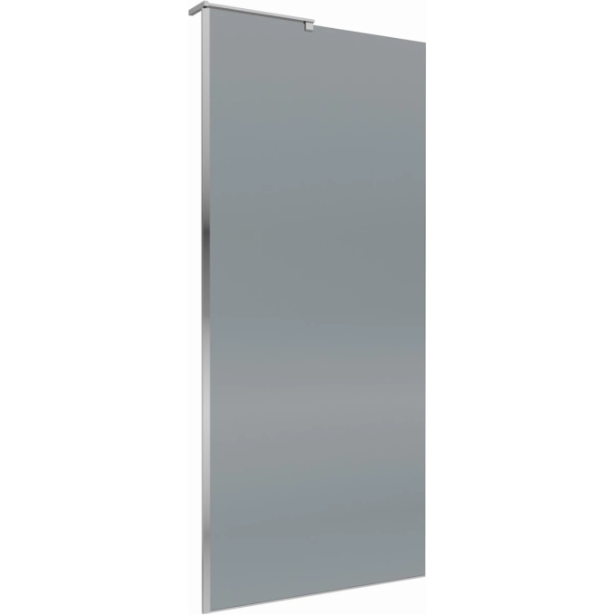 Душевая перегородка BELBAGNO UNO UNO-L-1-TB-80-GR-Cr 80 см, профиль хром, стекло графитовое