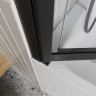 Душевая шторка на ванну BELBAGNO LUCE-VF-11-100/145-C-NERO