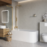 Душевая шторка на ванну BELBAGNO LUCE-VF-11-100/145-C-ORO