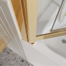 Душевая шторка на ванну BELBAGNO LUCE-VF-11-100/145-C-ORO