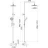 Душевая система 200 мм BBELBAGNO DELTA DEL-VSCM-IN