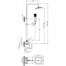 Душевая система 250 мм BELBAGNO ROMANO ROMANO-VSCM-CRM