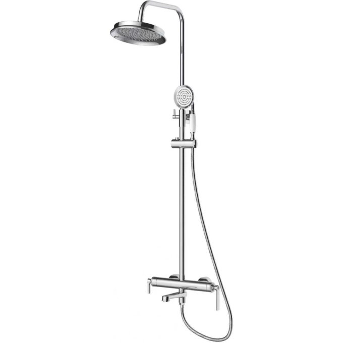 Душевая система BELBAGNO BOHEME-VSCM-CRM 225 мм, со смесителем, хром