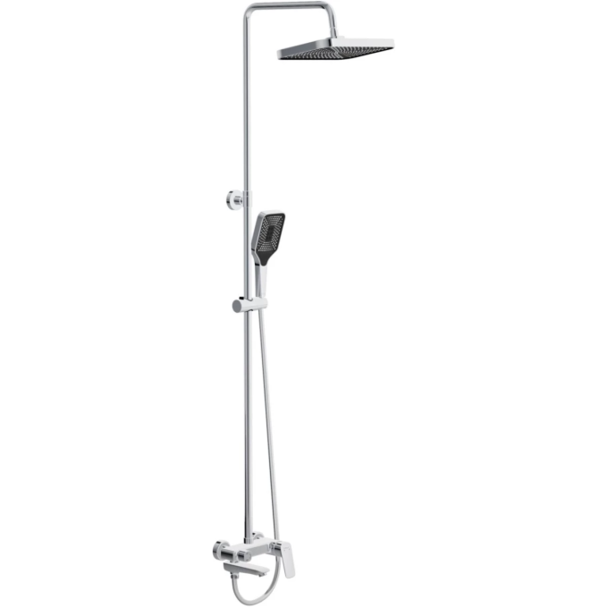 Душевая стойка BELBAGNO DUE DUE-VSCM-CRM 310x210 мм, со смесителем
