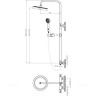Душевая стойка BELBAGNO TRULA TRU-COLD-U-CRM