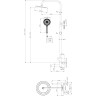 Душевая стойка BELBAGNO UNIQUE-VSCM-CRM