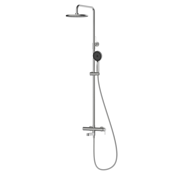 Душевая стойка со смесителем и изливом BELBAGNO DELTA DEL2.0-VSCM-IN