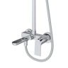 Душевая стойка со смесителем и изливом BELBAGNO MARINO-VSCM-CRM