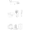 Душевой комплект 200 мм BELBAGNO ANCONA ANCONA-DSET-CRM