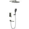 Душевой комплект BELBAGNO DUE DUE-VDSET-GM 310x210 мм, со смесителем
