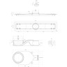 Душевой лоток BELBAGNO LUCE 60 см, BB-LD-LUCE-60-BIANCO
