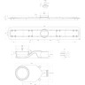 Душевой лоток BELBAGNO LUCE 80 см, BB-LD-LUCE-80-CR