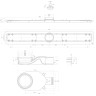 Душевой лоток BELBAGNO LUCE 90 см, BB-LD-LUCE-90-NERO