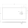 Душевой поддон BELBAGNO UNO TRAY-MR-UNO-AH-160/80-35-W-BO 160x80 см