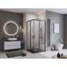 Душевой поддон из искусственного мрамора BELBAGNO TRAY-MR-UNO-A-90-35-NERO-NO