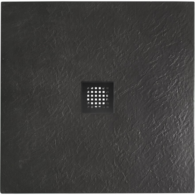 Душевой поддон из искусственного мрамора BELBAGNO TRAY-MR-UNO-A-90-35-NERO-NO