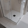Душевой поддон из искусственного мрамора BELBAGNO TRAY-MR-UNO-A-90-35-W-NO