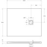 Душевой поддон из искусственного мрамора BELBAGNO TRAY-MR-UNO-AH-100/80-35-W-BO