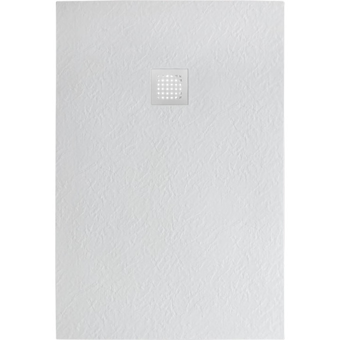 Душевой поддон из искусственного мрамора BELBAGNO TRAY-MR-UNO-AH-100/80-35-W-BO