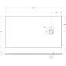 Душевой поддон из искусственного мрамора BELBAGNO TRAY-MR-UNO-AH-160/90-35-W-NO
