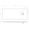 Душевой поддон из искусственного мрамора BELBAGNO TRAY-MR-UNO-AH-170/70-35-W-BO