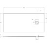 Душевой поддон из искусственного мрамора BELBAGNO TRAY-MR-UNO-AH-170/80-35-W-NO