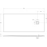 Душевой поддон из искусственного мрамора BELBAGNO TRAY-MR-UNO-AH-180/80-35-W-BO