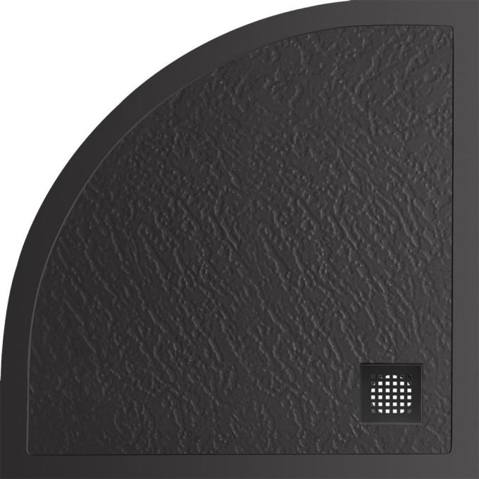 Душевой поддон из искусственного мрамора BELBAGNO TRAY-MR-UNO-R-90-550-35-NERO-NO