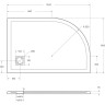 Душевой поддон из искусственного мрамора BELBAGNO TRAY-MR-UNO-RH-120/80-550-35-W-R-BO