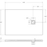 Душевой поддон из литьевого мрамора 120x80 см BELBAGNO TRAY-MR-UNO-AH-120/80-35-NERO