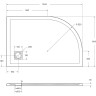 Душевой поддон из литьевого мрамора 120x80 см BELBAGNO TRAY-MR-UNO-RH-120/80-550-35-W-R