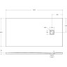 Душевой поддон из литьевого мрамора 160x80 см BELBAGNO TRAY-MR-UNO-AH-160/80-35-W-CR