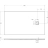 Душевой поддон из литьевого мрамора 160x90 см BELBAGNO TRAY-MR-UNO-AH-160/90-35-W
