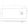 Душевой поддон из литьевого мрамора 170x70 см BELBAGNO TRAY-MR-UNO-AH-170/70-35-W