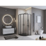 Душевой поддон из литьевого мрамора 90x90 см BELBAGNO TRAY-MR-UNO-R-90-550-35-NERO-CR