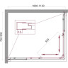 Душевой уголок 100-115x75-90 см BELBAGNO UNIQUE-AH-2-100/115-75/90-P-Cr