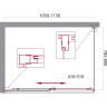 Душевой уголок 100-115x80 см BELBAGNO UNIQUE-AH-1-100/115-80-C-Cr